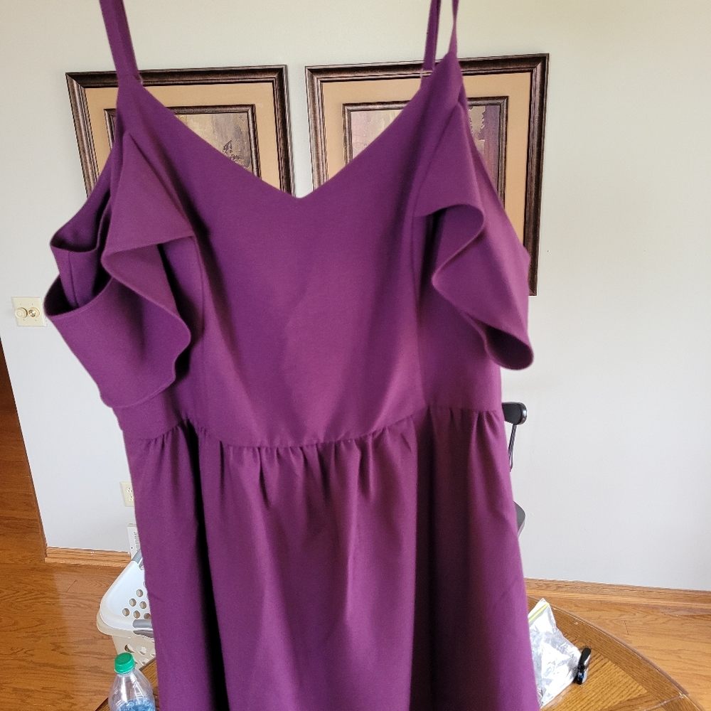 Truly Poppy Cold Shoulder Dress